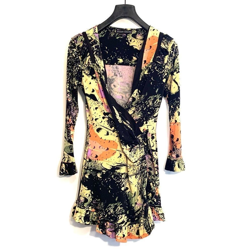 [Julian Chang] Colorful Wrap Dress - Size Small